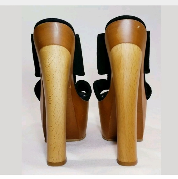 Giuseppe Zanotti Platform Heels, Black Suede, 40 - Picture 6 of 8